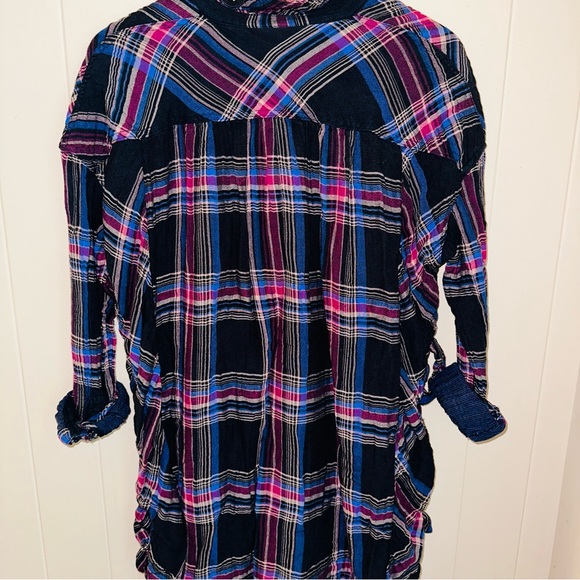 Free People Nordic Day plaid button down shirt - Picture 7 of 9